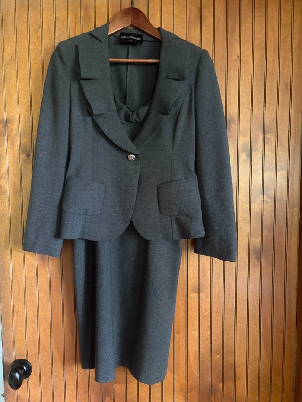 Emporio Armani Grey Dress with Jacket